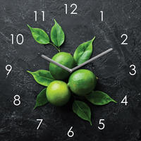 NÁSTĚNNÉ HODINY, 30/30/3,1 cm - Design, sklo (30/30/3,1cm) - Euroart