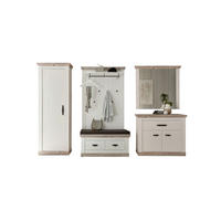 GARDEROBE 5-teilig  in 307/201/45 cm  - Hellbraun/Pinienfarben, Design, Holzwerkstoff (307/201/45cm) - MID.YOU