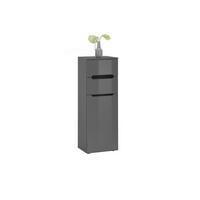MIDISCHRANK 40/110/30 cm  - Anthrazit/Anthrazit Hochglanz, KONVENTIONELL, Holzwerkstoff/Kunststoff (40/110/30cm) - home24