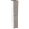 HOCHSCHRANK 30,5/160,5/32 cm  - Chromfarben/Eichefarben, MODERN, Glas/Holzwerkstoff (30,5/160,5/32cm) - MID.YOU