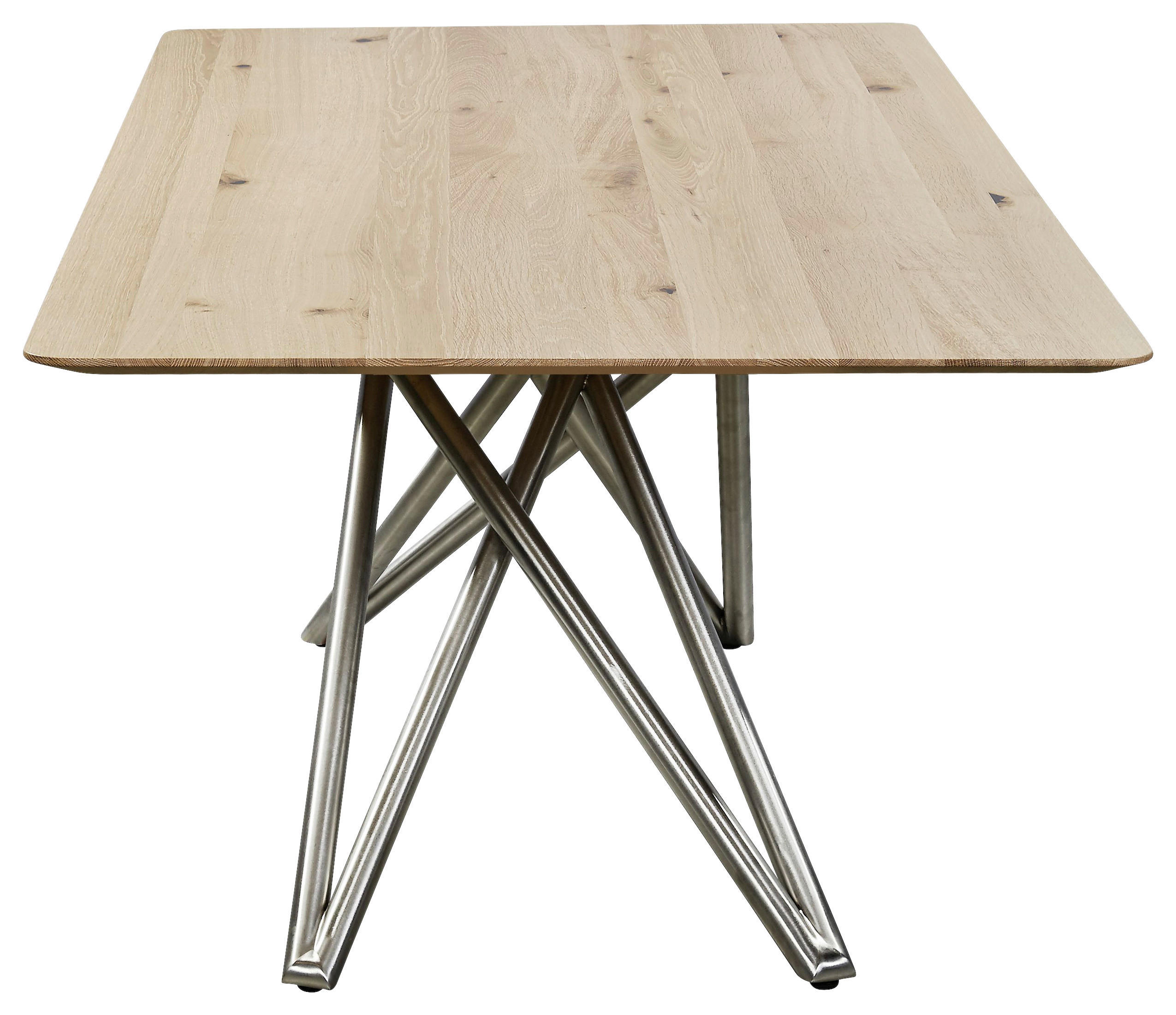 ESSTISCH - Wildeiche, Design, Holz/Metall (220/100/76cm) - Musterring