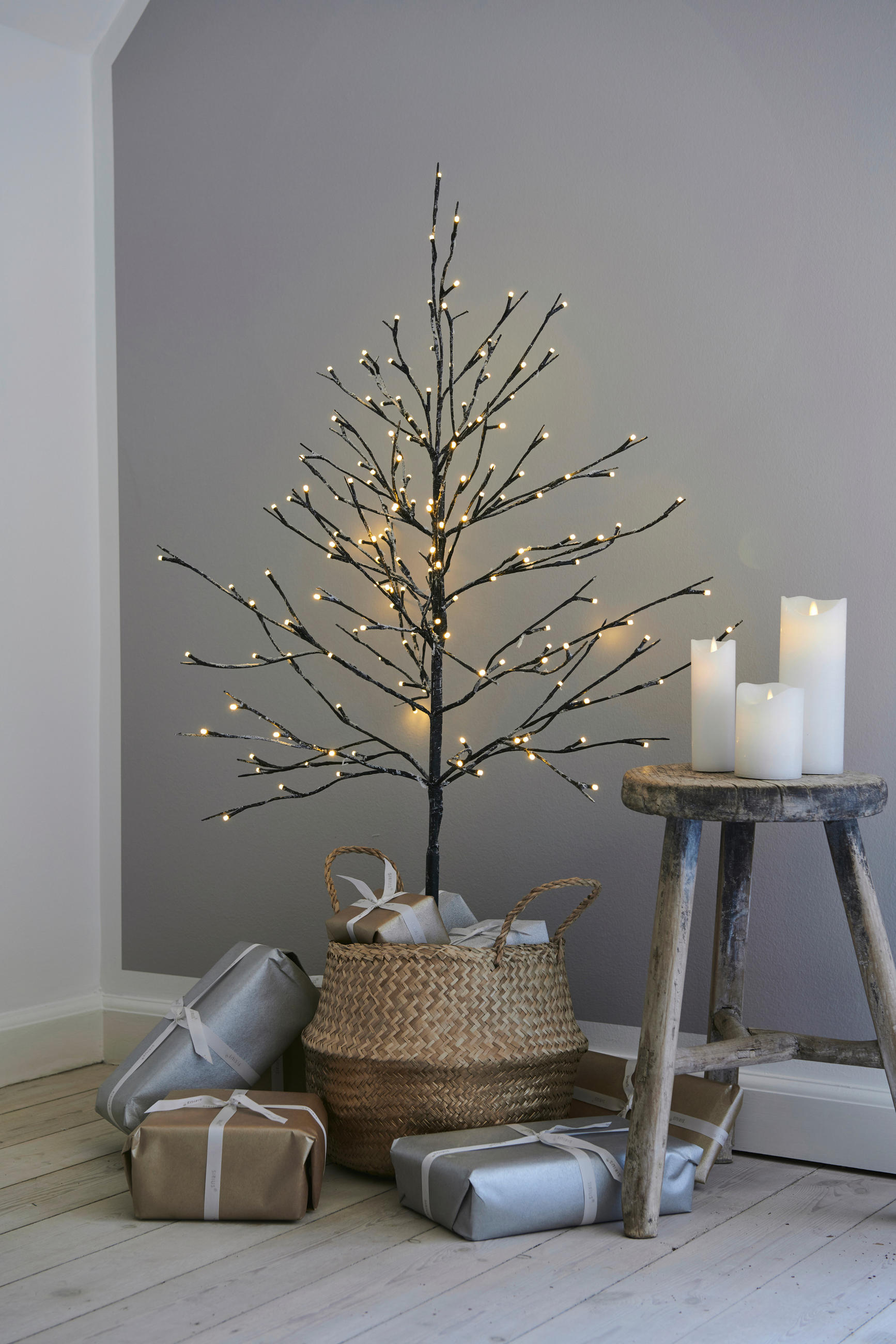 STIMMUNGSLEUCHTER Christmas 30/90 cm   - Braun, Basics, Kunststoff (30/90cm)