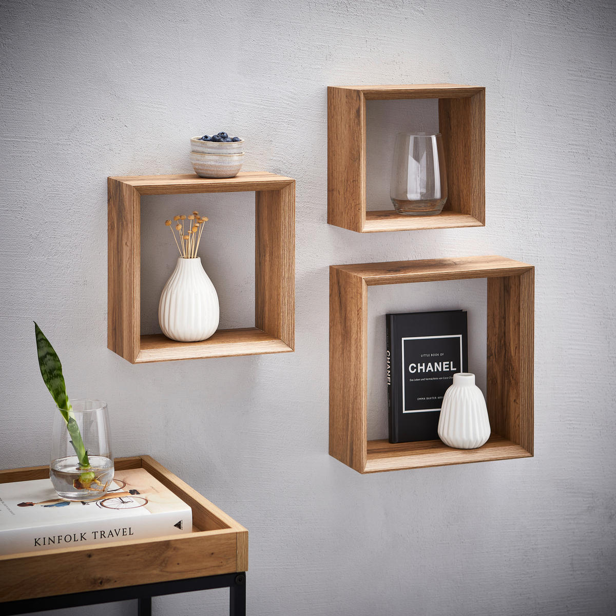 WANDREGALSET 20-28/20-28/11,8 cm  - Eiche Artisan, Basics, Holzwerkstoff (20-28/20-28/11,8cm) - Carryhome