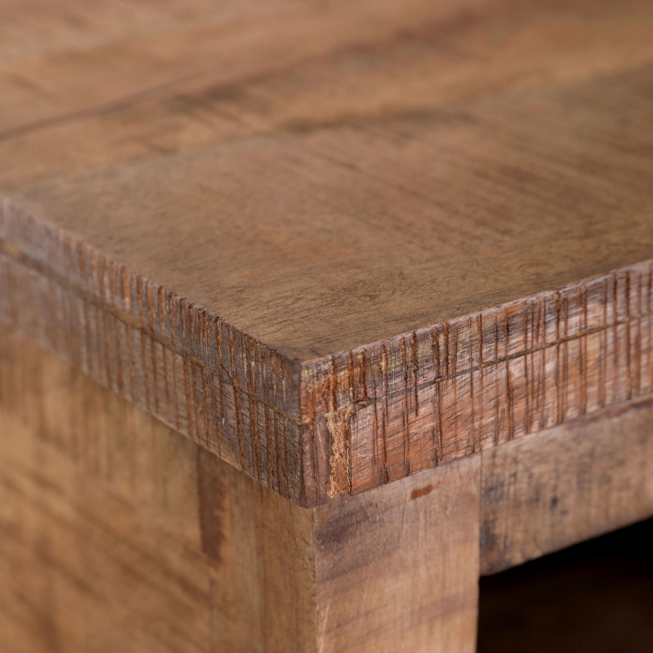 NACHTSCHRANK 43/65/38,5 cm Mangoholz massiv  - Schwarz/Naturfarben, LIFESTYLE, Holz (43/65/38,5cm) - Landscape