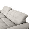 ECKSOFA in Webstoff Beige  - Beige/Schwarz, Design, Textil/Metall (180/265cm) - Carryhome