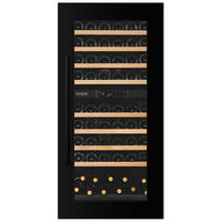 WEINKÜHLSCHRANK DXJ-65.154DB  - Schwarz, Basics, Glas/Holz (59,5/127,1/57,1cm)