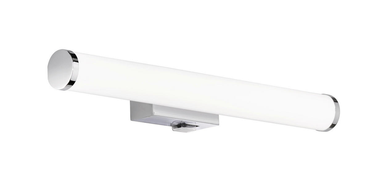 BADEZIMMER-WANDLEUCHTE 40/5,5 cm   - Chromfarben/Weiß, Basics, Kunststoff/Metall (40/5,5cm) - Trio Leuchten