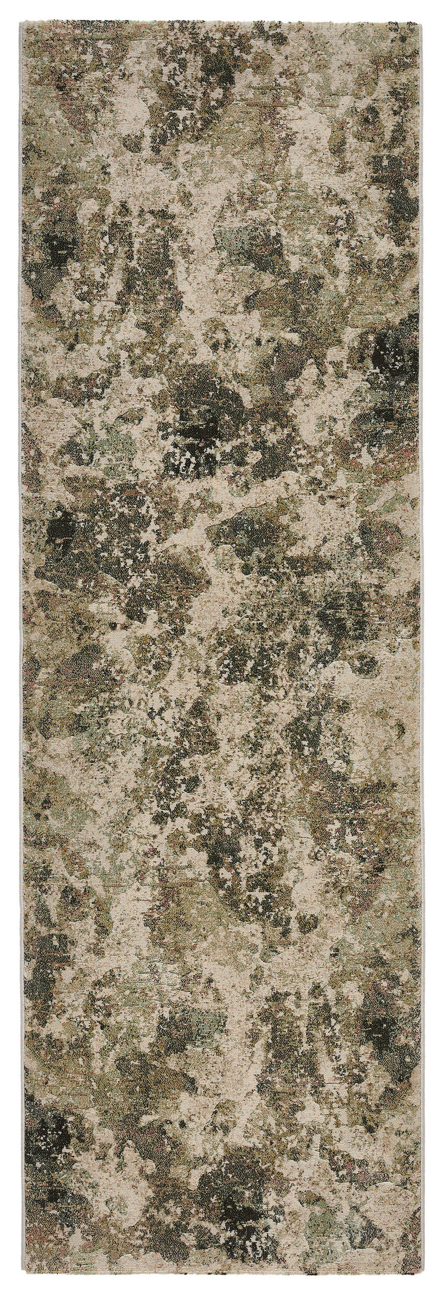 TKANÝ KOBEREC, 80/240 cm, světle šedá, tmavě šedá, olivově zelená - světle šedá/tmavě šedá, Design, textil (80/240cm) - Novel