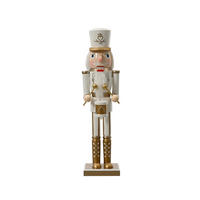KARÁCSONYI FIGURA - fehér, Basics, fa (11.5/10/48cm)