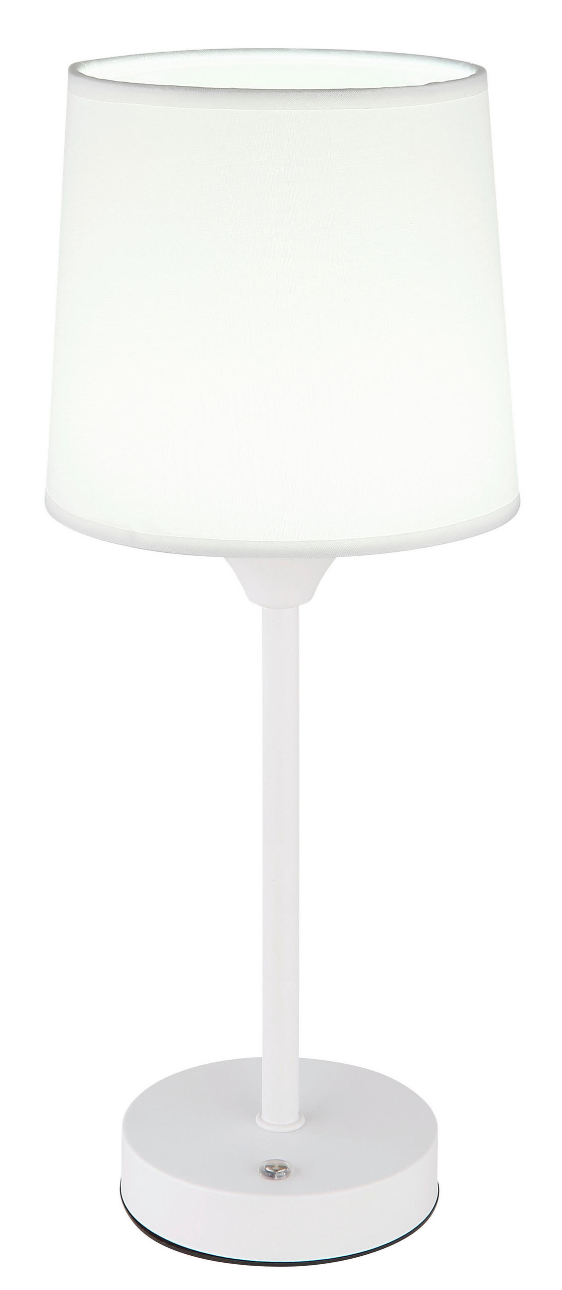 AKKU-TISCHLEUCHTE 14/35 cm   - Weiß, KONVENTIONELL, Kunststoff/Textil (14/35cm) - Globo