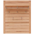 GARDEROBE 5-teilig  in 268/201/40 cm  - Buchefarben, Natur, Glas/Holzwerkstoff (268/201/40cm) - Linea Natura