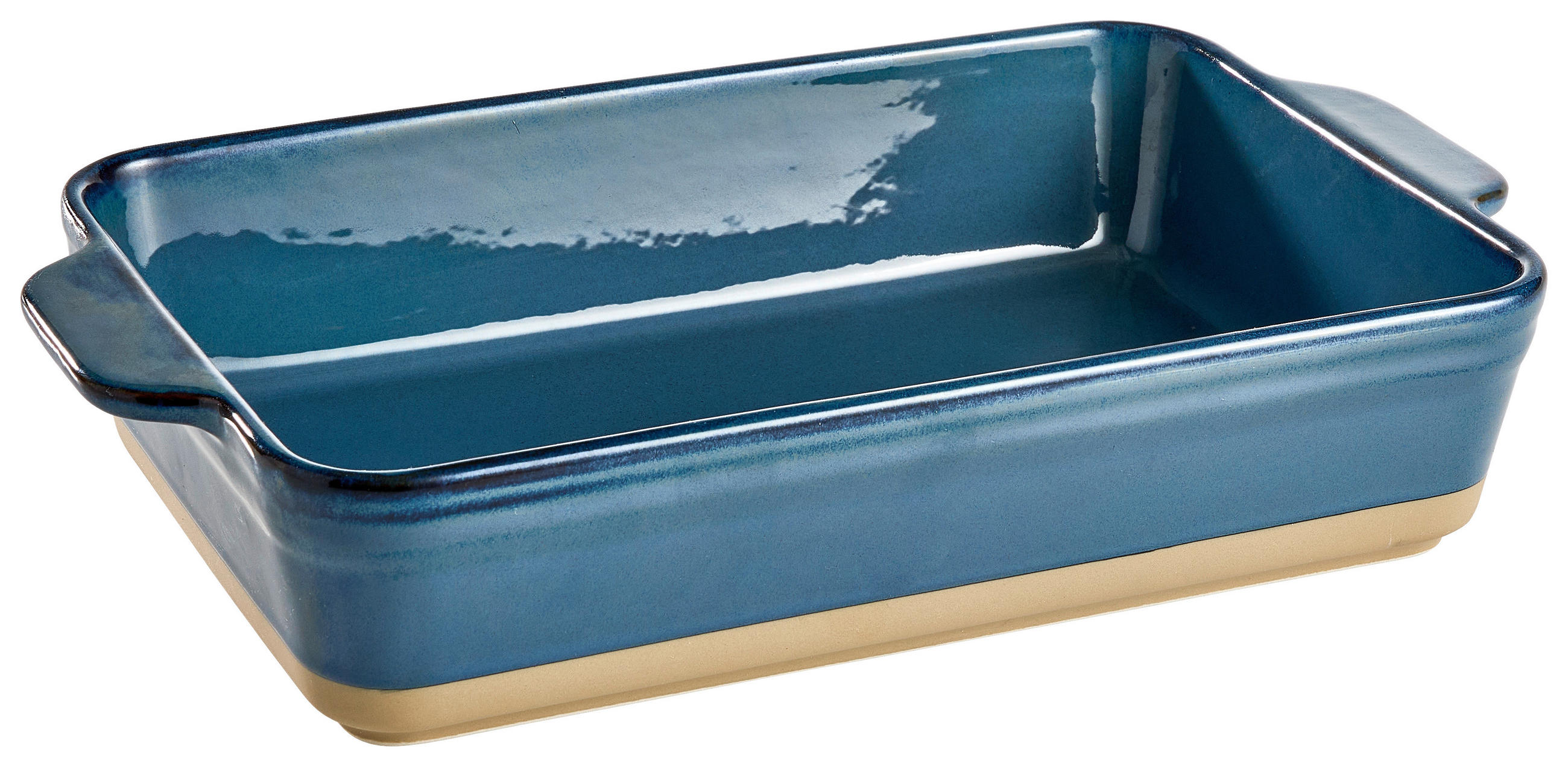 AUFLAUFFORM Keramik Steinzeug  - Blau/Braun, LIFESTYLE, Keramik (29/19,5/7cm) - Homeware Profession.