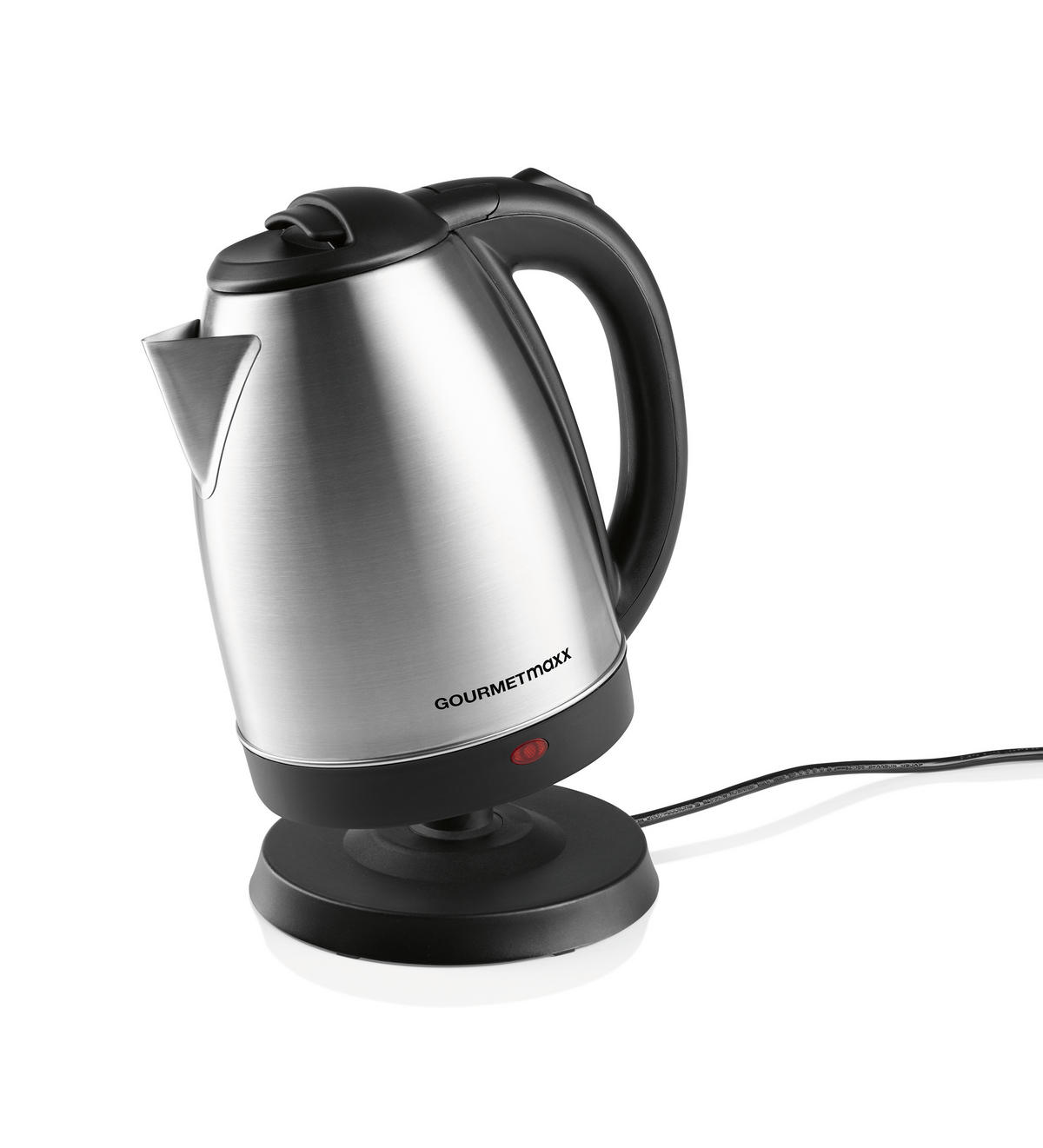WASSERKOCHER GOURMETmaxx 1,8 L  - Edelstahlfarben/Schwarz, Basics, Kunststoff/Metall (24,5/16,5/21,5cm)