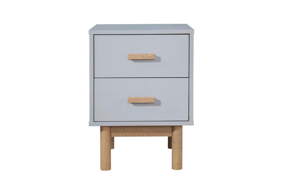 NACHTTISCH 40/55/44 cm  in Eichefarben, Grau  - Eichefarben/Grau, Design, Holz/Holzwerkstoff (40/55/44cm) - MID.YOU