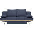 SCHLAFSOFA in Textil Blau - Chromfarben/Blau, Design, Textil/Metall (215/96/103cm) - Dieter Knoll SCHLAFSOFA in Textil Blau - Chromfarben/Blau, Design, Textil/Metall (215/96/103cm) - Dieter Knoll