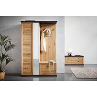 GARDEROBE  in 123/196,7/38,5 cm  - Dunkelgrau/Eiche Artisan, LIFESTYLE, Holzwerkstoff (123/196,7/38,5cm) - Hom`in