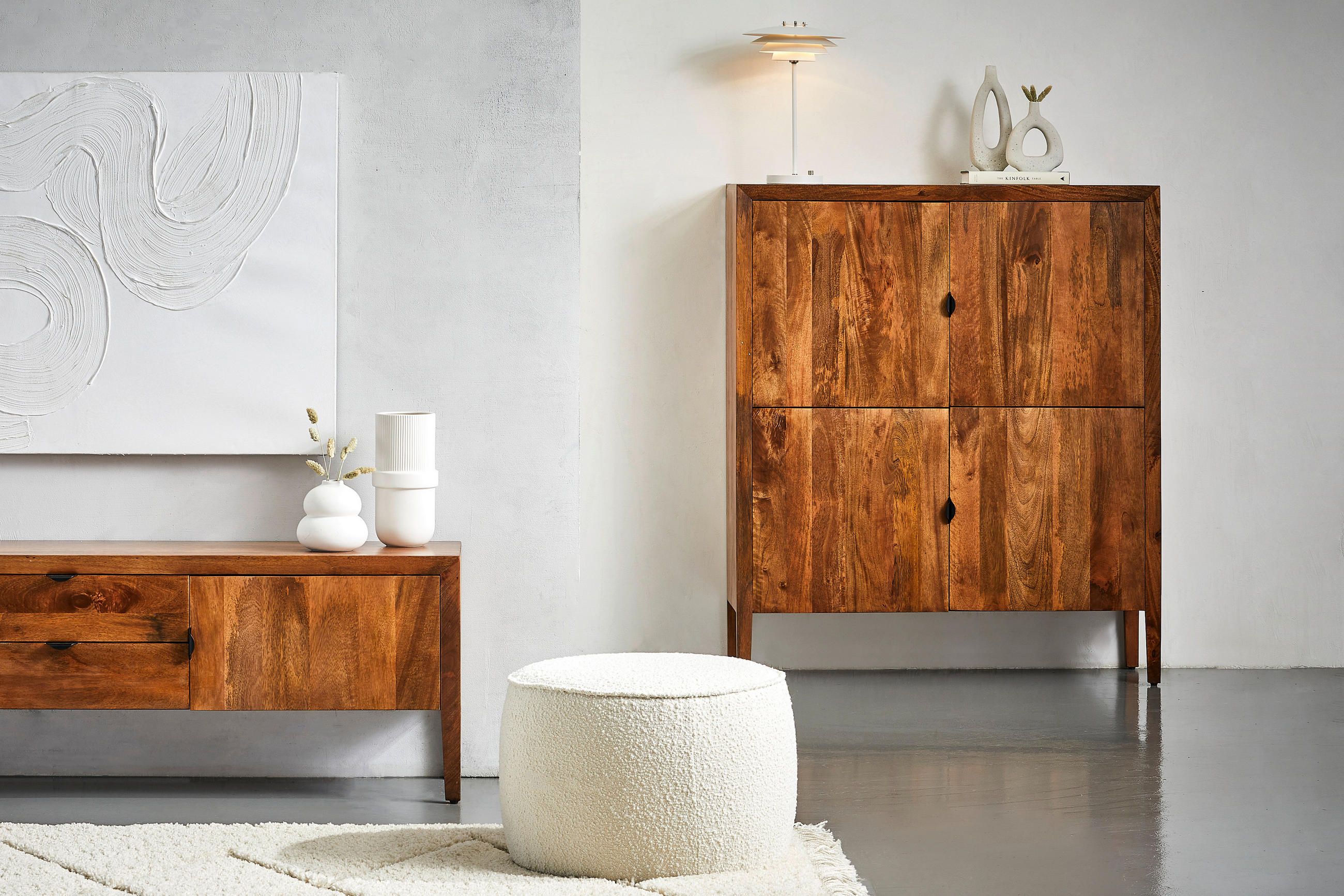 HIGHBOARD  in 120/140/40 cm  - Schwarz/Honig, LIFESTYLE, Holz/Metall (120/140/40cm) - MID.YOU