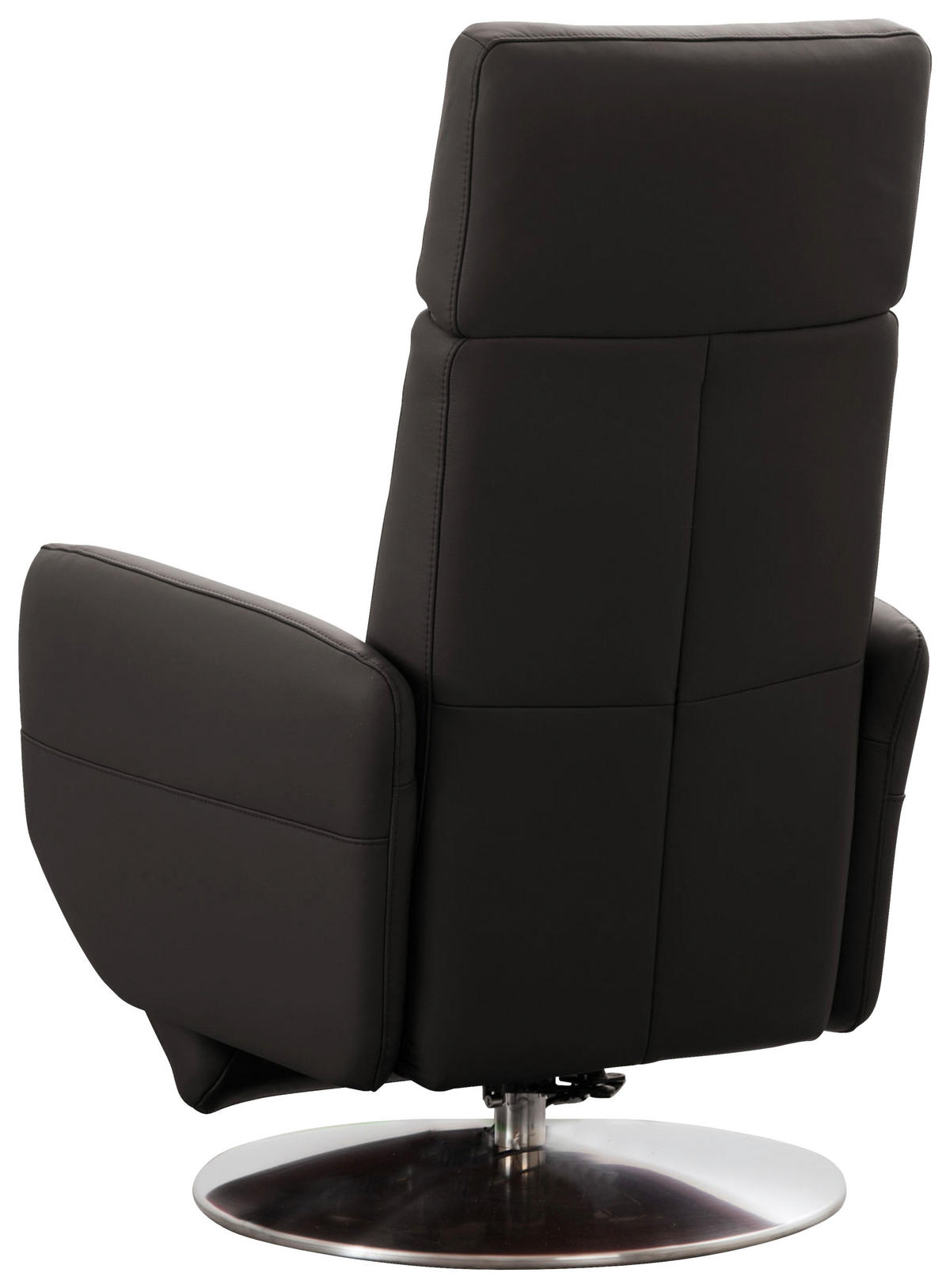 DREHSTUHL  in Mokka  - Chromfarben/Mokka, Konventionell, Leder/Metall (71/110/82cm) - Sit & More