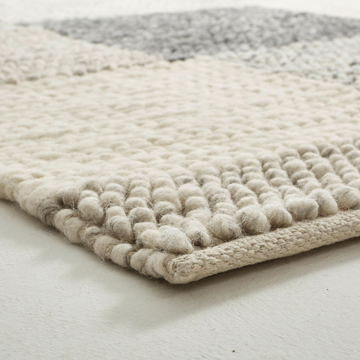 HANDWEBETEPPICH Nordic 130/190 cm Nordic  - Grau, Natur, Textil (130/190cm) - Linea Natura