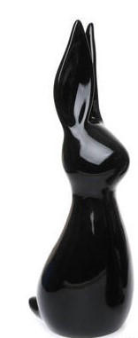 DEKOHASE - Schwarz, LIFESTYLE, Keramik (16/12/39cm)