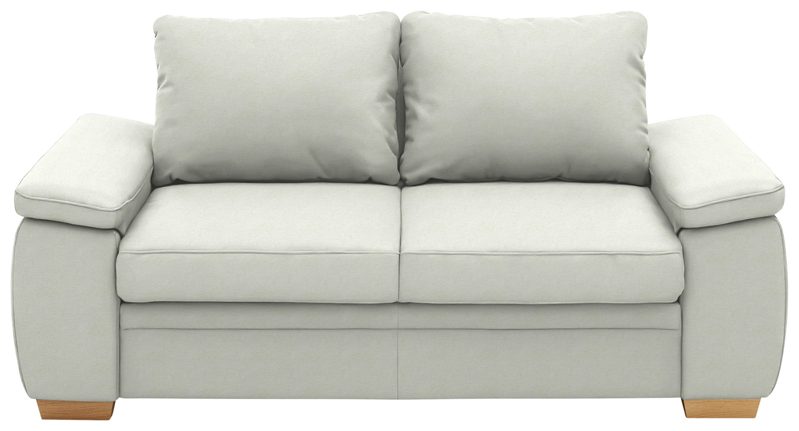 SCHLAFSOFA Chenille Weiß  - Eiche Bianco/Weiß, KONVENTIONELL, Holz/Textil (196/90/100cm) - Beldomo Style