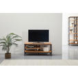 LOWBOARD  in 120/90/35 cm  - Eichefarben/Schwarz, Trend, Holz/Metall (120/90/35cm) - Landscape