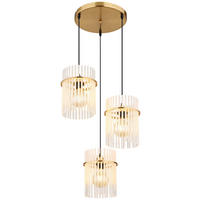 HÄNGELEUCHTE 47/140 cm  - Goldfarben, Design, Glas/Metall (47/140cm) - Collet's Monde