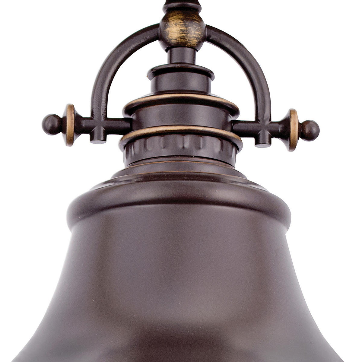 HÄNGELEUCHTE 28.4/37.7 cm    - Bronzefarben, Design, Glas/Metall (28.4/37.7cm) - Elstead Lighting