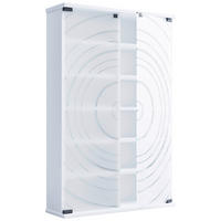 CD-REGAL - Weiss, Design, Glas/Holzwerkstoff (60/92/18cm) - MID.YOU