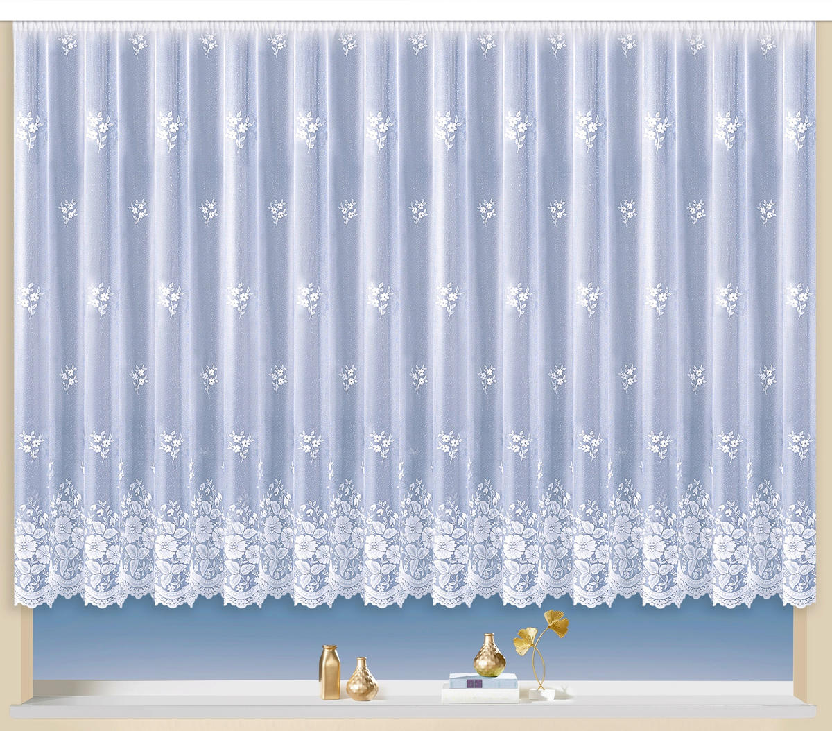 FERTIGSTORE  halbtransparent  750/220 cm   - Weiß, KONVENTIONELL, Textil (750/220cm)