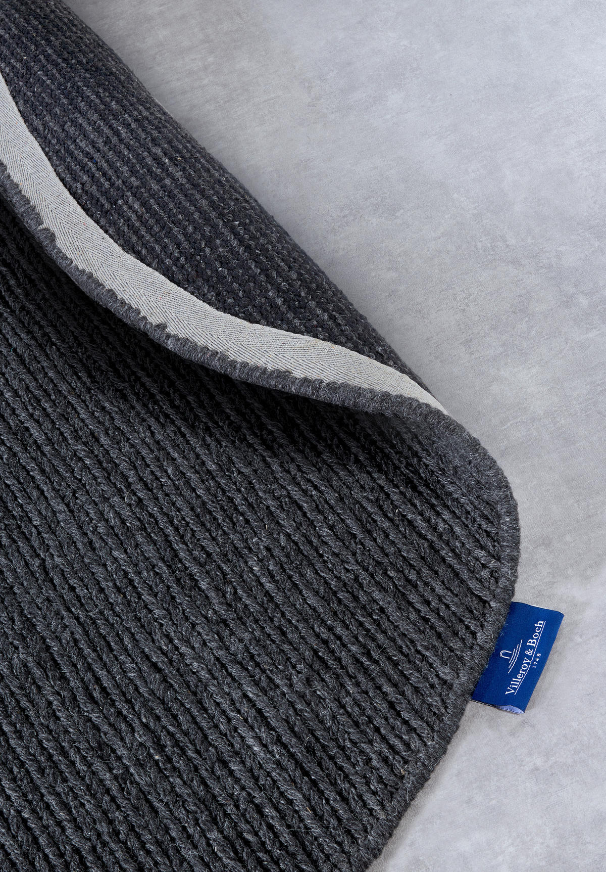 HANDWEBTEPPICH 160 cm Kollektion 1748 Anthrazit  - Anthrazit, Basics, Textil (160cm) - Villeroy & Boch