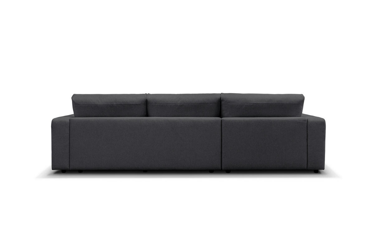 ECKSOFA VIGO Graphitfarben  - Schwarz/Graphitfarben, Design, Textil (172cm) - MID.YOU