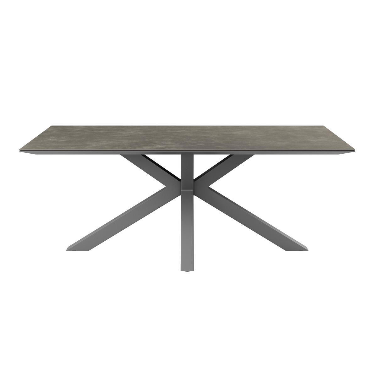 STOL VRTNI     antracit  metal, staklo  - antracit, Moderno, staklo/metal (200/75/100cm) - Ambia Garden