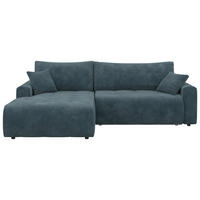 ECKSOFA Webstoff Petrol  - Petrol/Schwarz, Konventionell, Kunststoff/Textil (192/270cm) - Carryhome