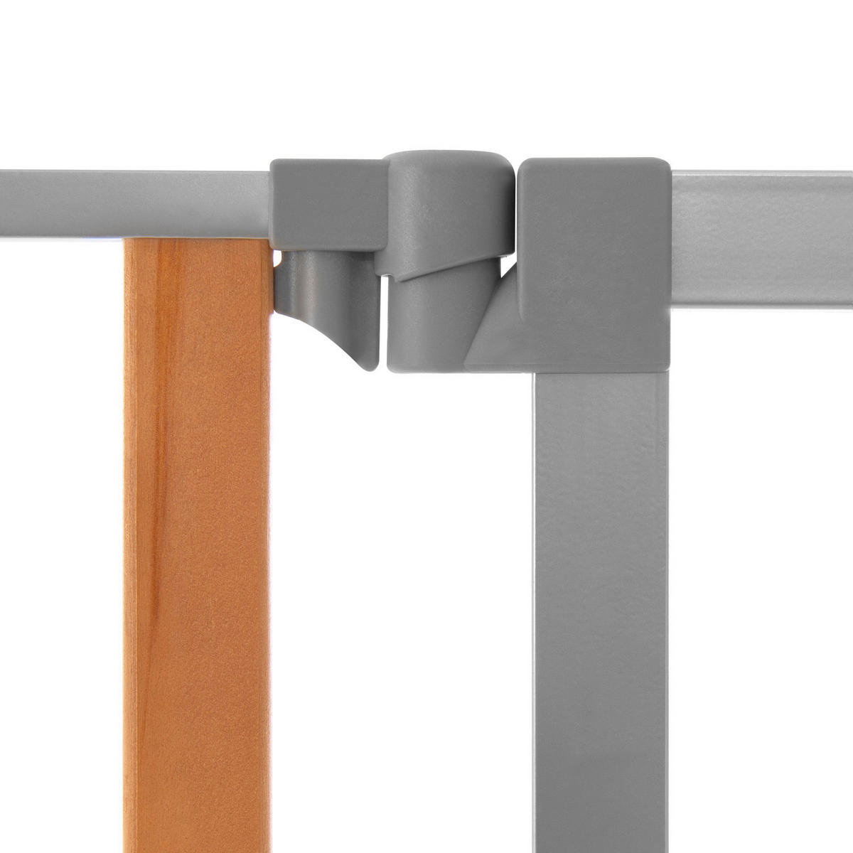 TÜRSCHUTZGITTER  - Silberfarben, Basics, Metall (96-101/77cm) - Hauck