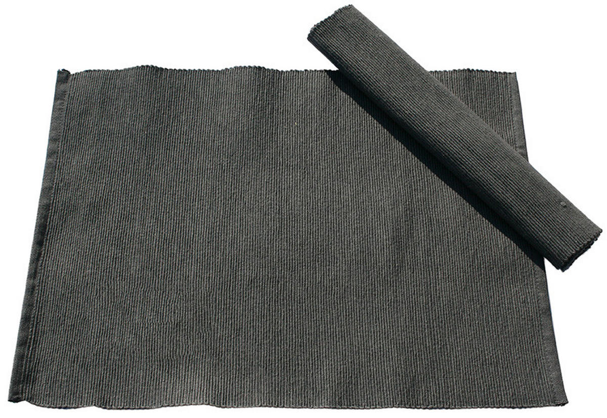 ÉTKEZŐALÁTÉT 35/45 cm textil  - sötétszürke, Basics, textil (35/45cm)