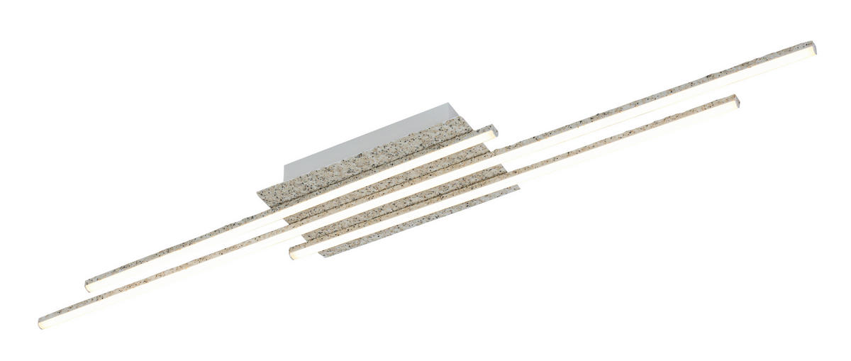 DECKENLEUCHTE 90/14/5,5 cm  - Weiß, Trend, Kunststoff/Metall (90/14/5,5cm) - Collett's Monde