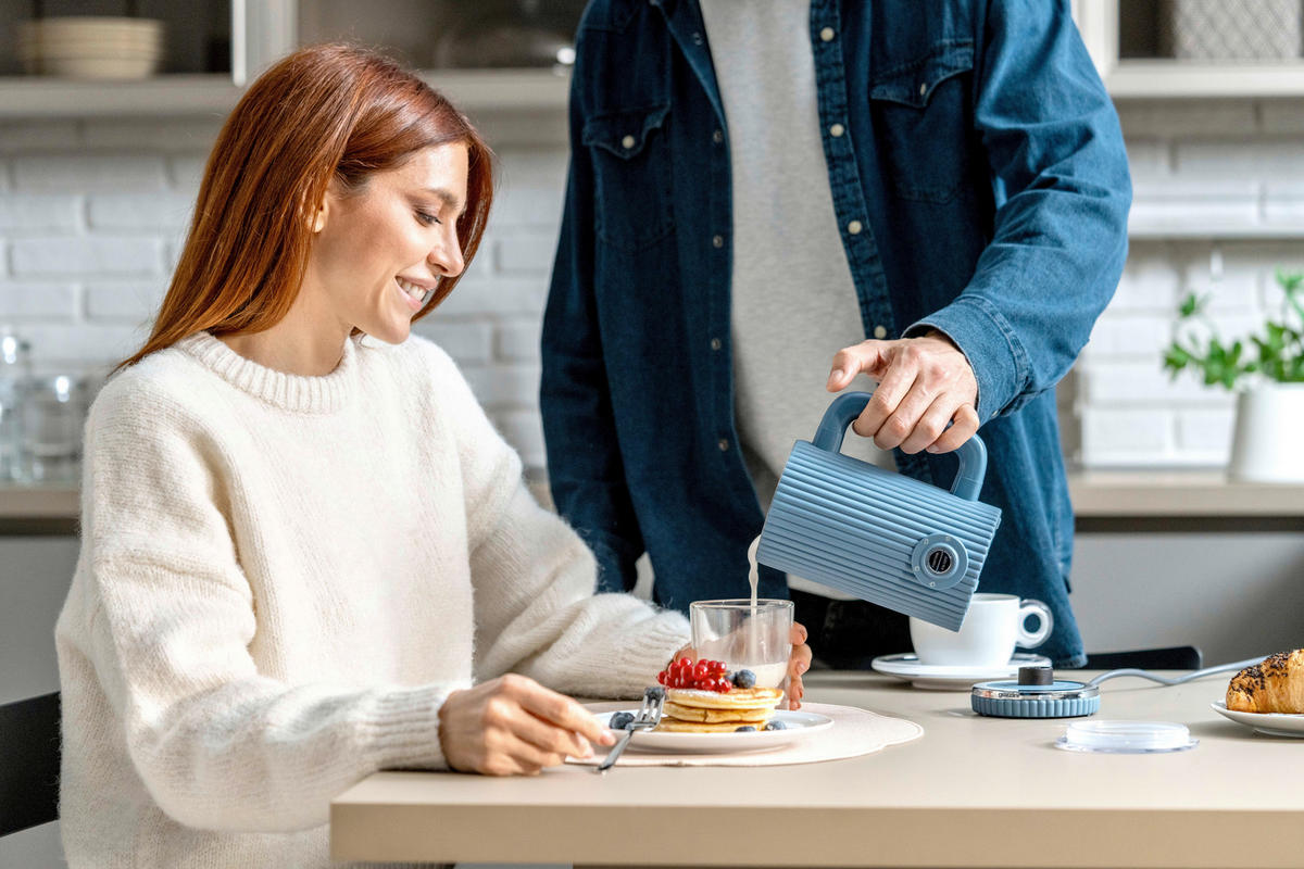 MILCHSCHÄUMER   - Pastellblau, Basics, Kunststoff (300ml) - GUZZINI