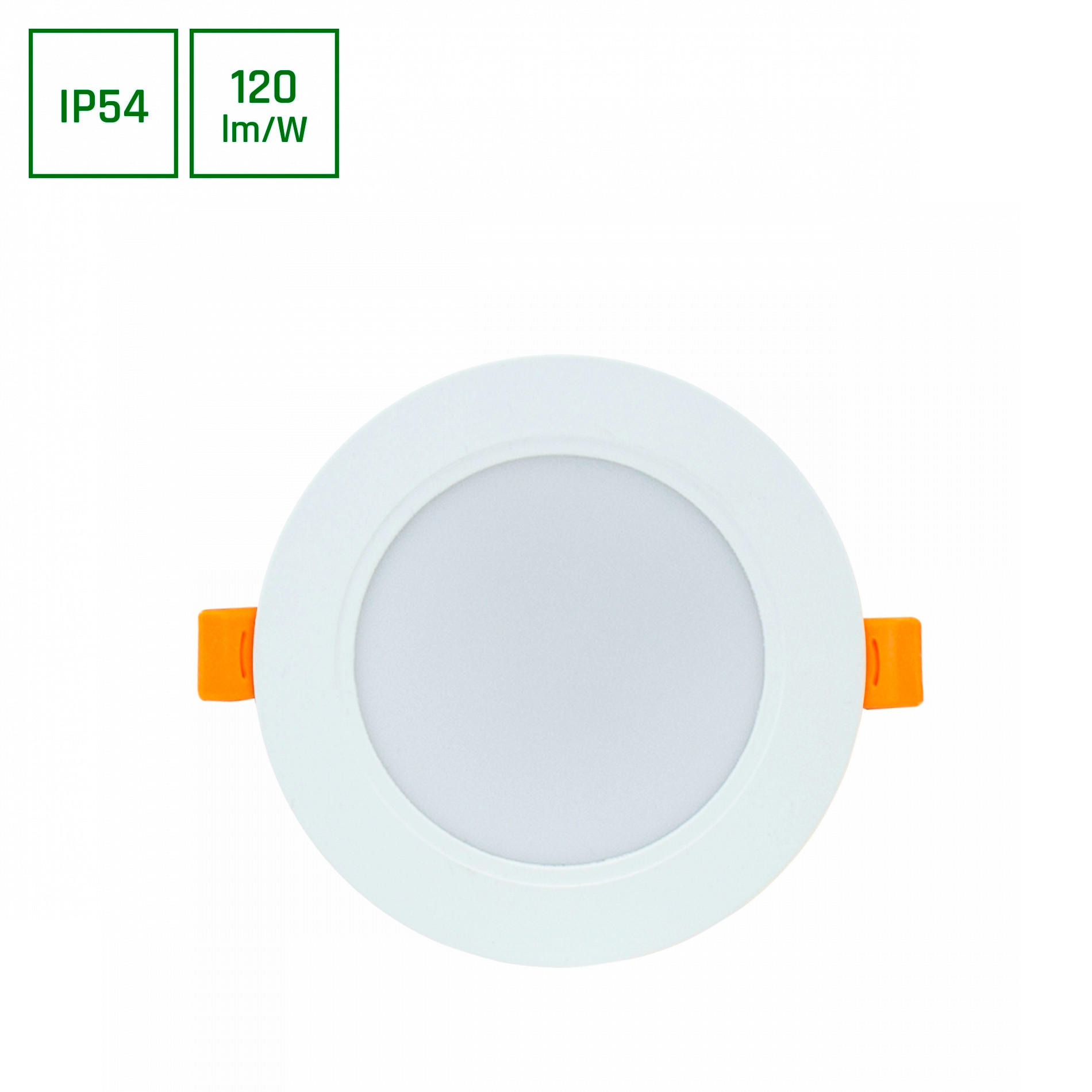 SPOLJNA PLAFONJERA - bela, Osnovno, plastika (11,8/3,1cm)