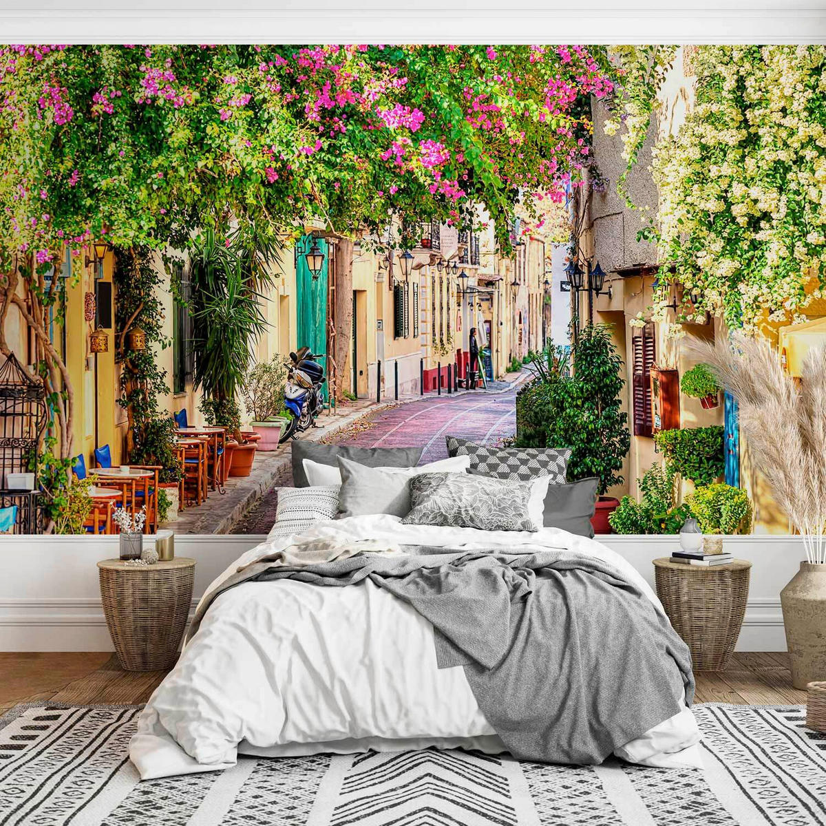 FOTOTAPET 300/210 cm  - vit/multicolor, Lifestyle, textil (300/210cm) - artgeist