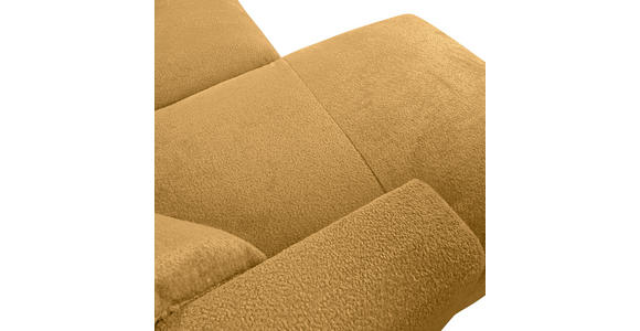 ECKSOFA Senfgelb Chenille Zierkissen, Rücken echt  - Senfgelb/Creme, MODERN, Kunststoff/Textil (178/231cm) - Carryhome
