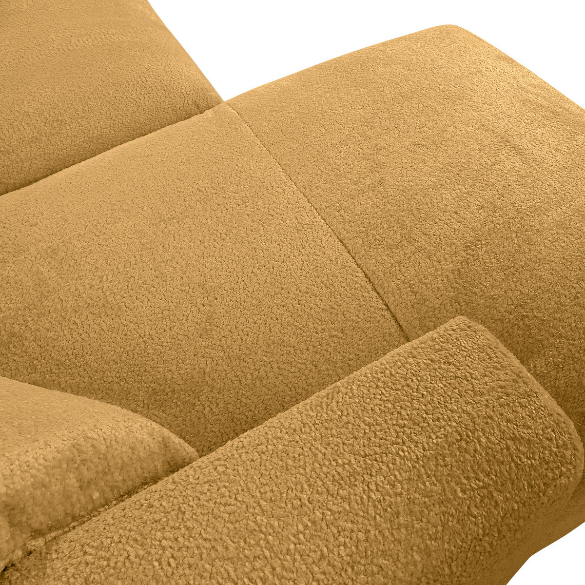 ECKSOFA Senfgelb Chenille  - Senfgelb/Creme, MODERN, Kunststoff/Textil (178/231cm) - Carryhome