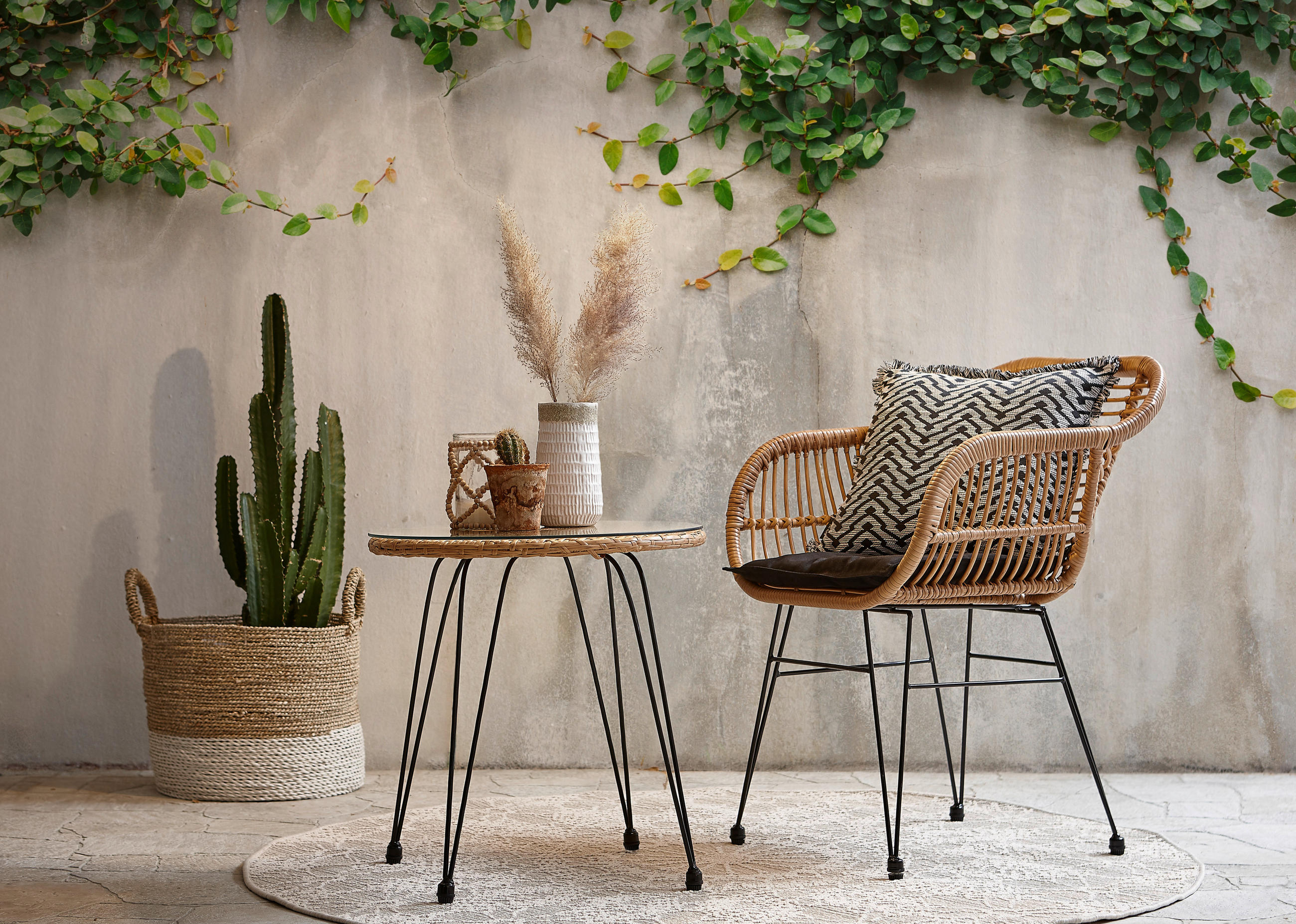 GARTENSESSEL Stahl Naturfarben, Dunkelgrau  - Dunkelgrau/Anthrazit, KONVENTIONELL, Kunststoff/Textil (56/81/60cm) - Ambia Garden
