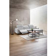 ECKSOFA  in Leinenoptik Hellgrau, Grauweiß  270/171 cm  - Schwarzchrom/Hellgrau, Design, Holz/Kunststoff (270/171cm) - Xora