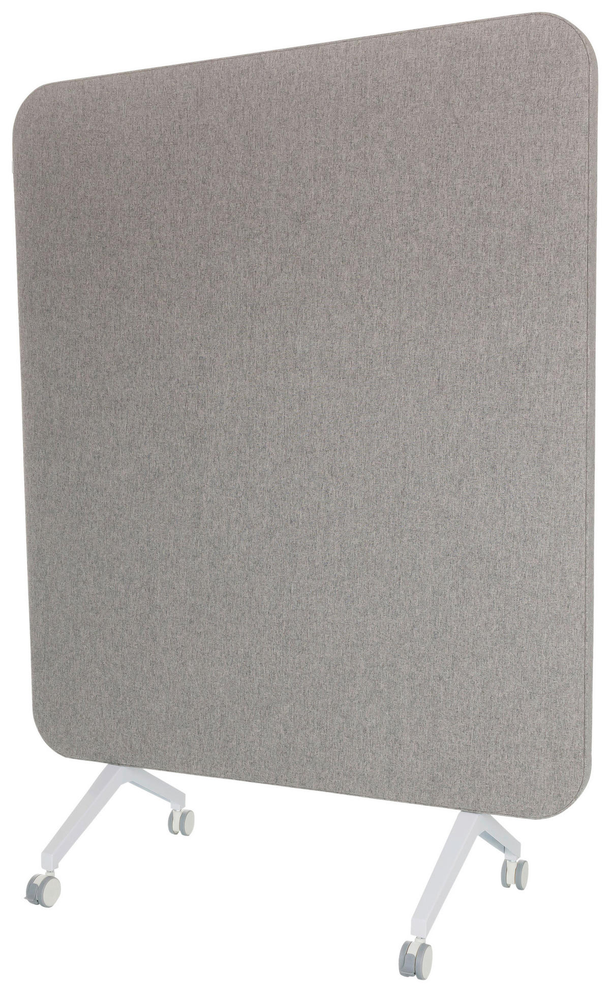 Akustikwand mit Whiteboard  in Grau  - Grau, Basics, Glas/Kunststoff (120/164/60cm) - MID.YOU