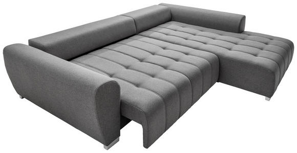 ECKSOFA in Webstoff Gelb  304/218 cm  - Gelb/Silberfarben, MODERN, Kunststoff/Textil (304/218cm) - Carryhome