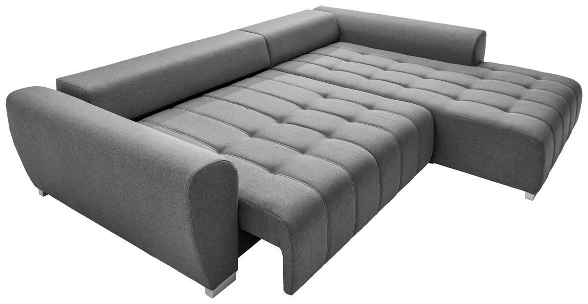 HÖRNSOFFA i vävt tyg gul  - silver/gul, Modern, textil/plast (304/218cm) - Livetastic