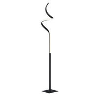 LED-STEHLEUCHTE - Weiss/Schwarz, Design, Kunststoff/Metall (20,5/145cm)