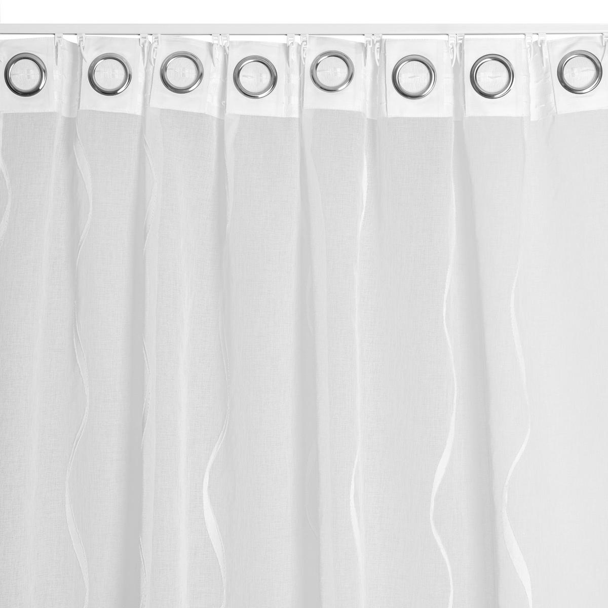 FERTIGVORHANG  transparent   140/280 cm  - Weiß, Basics, Textil (140/280cm)