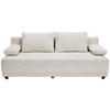 SCHLAFSOFA Chenille Greige  - Greige/Schwarz, KONVENTIONELL, Kunststoff/Textil (201/72/98cm) - Carryhome